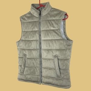 Zara Super Comfy Puffer Vest Soft Taupe New (Host Pick)